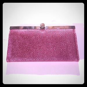 Pink Textured Wallet
